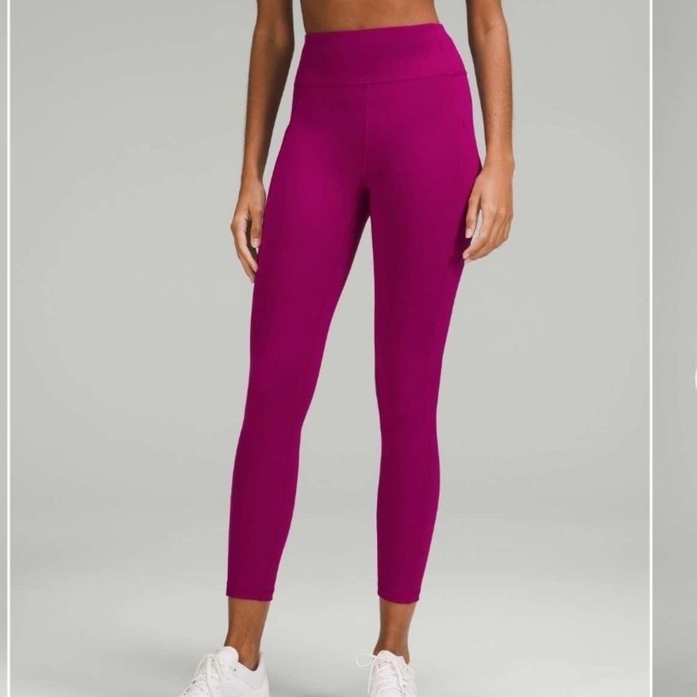 Lululemon Invigorate High-Rise Tight 25" Magenta Purple Leggings NWT Size 10 - Picture 2 of 10